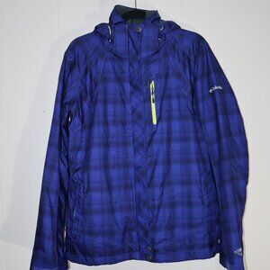 Columbia Omni-Tech Blue Plaid Jacket – Waterproof Outdoor Shell‎ (Men’s XL)
